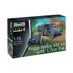 Revell 1:76 Protze Kfz.69 W/37mm PaK - MODEL SET - w/paints 