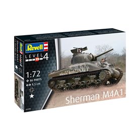 Revell 1:72 Sherman M4A1 - MODEL SET - w/paints 