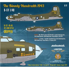 Eduard 11183 The Bloody Hundredth 1943 B-17F 1/48