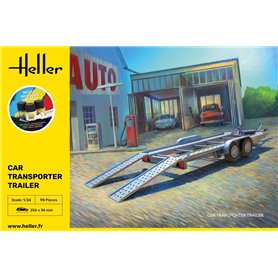 Heller 56774 Starter Kit - Car Transporter Trailer 1/24