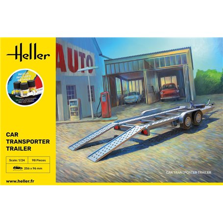 Heller 56774 Starter Kit - Car Transporter Trailer 1/24