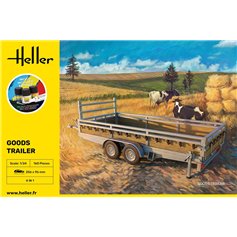 Heller 1:24 GOODS TRAILER - STARTER KIT - w/paints 