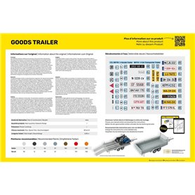 Heller 1:24 Citroen HY + GOODS TRAILER - STARTER KIT - z farbami