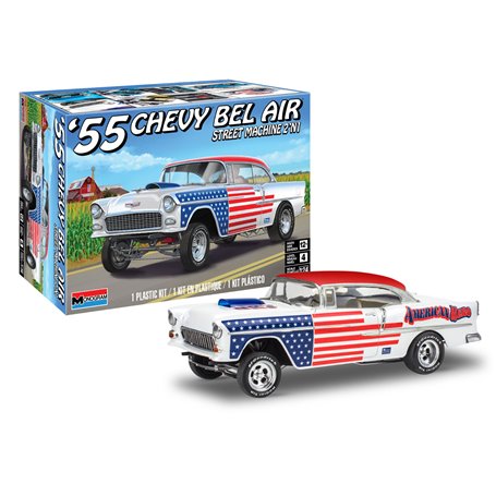 Monogram 4519 1955 Chevy Bel Air Street Machine 219n1 1/24