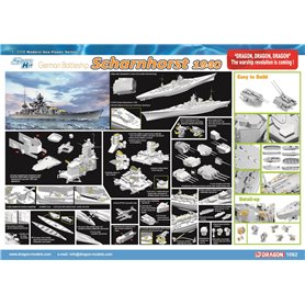 Dragon 1:350 GERMAN BATTLESHIP SCHARNHORST 1940