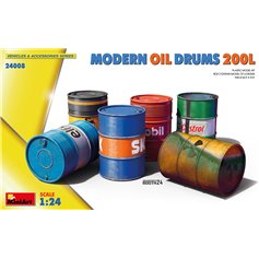 Mini Art 1:24 MODERN OIL DRUMS 200L 