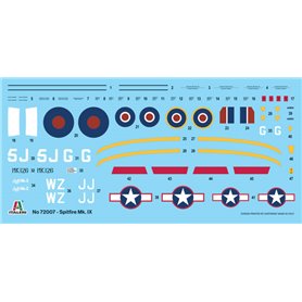 Italeri 1:72 Supermarine Spitfire Mk.IX - COMPLETE SET FOR MODELING - z farbami