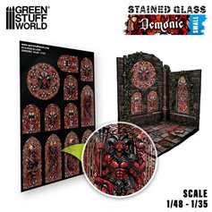 Green Stuff World Witraże DEMONIC STAINED GLASS - SMALL