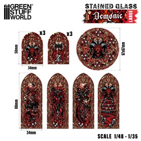 Green Stuff World DEMONIC STAINED GLASS - LARGE