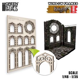 Green Stuff World KNIGHT MINIATURE WINDOWS - LARGE