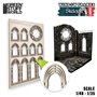 Green Stuff World SKELETON MINIATURE WINDOWS - LARGE