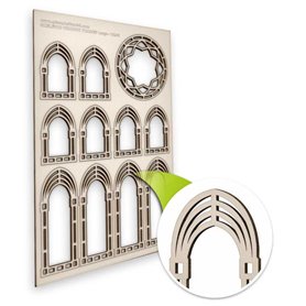 Green Stuff World Window Frame - SKELETON - Large