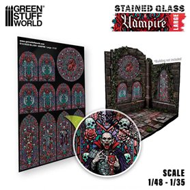 Green Stuff World VAMPIRE STAINED GLASS - LARGE