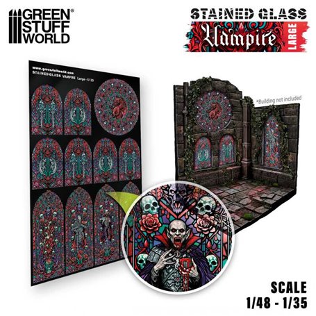 Green Stuff World VAMPIRE STAINED GLASS - LARGE