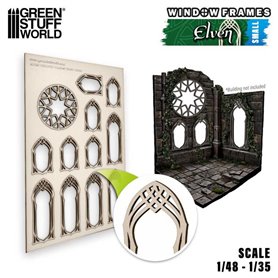 Green Stuff World Okna do witraży ELVEN MINIATURE WINDOWS - SMALL