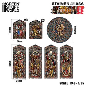 Green Stuff World KNIGHT STAINED GLASS - LARGE