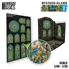 Green Stuff World Witraże ELVEN STAINED GLASS - SMALL