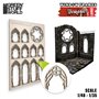 Green Stuff World DEMONIC MINIATURE WINDOWS - LARGE