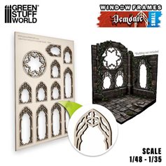 Green Stuff World Okna do witraży DEMONIC MINIATURE WINDOWS - SMALL