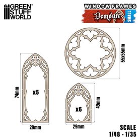 Green Stuff World Window Frame - DEMONIC - Small
