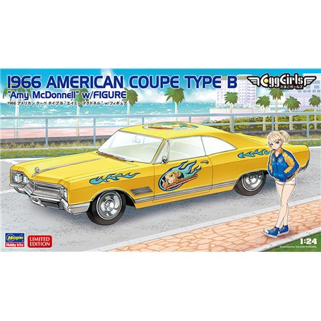 Hasegawa SP598-52758 1966 American Coupe Type B "Amy McDonnel" w/ Figure