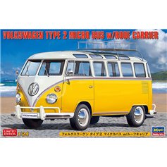 Hasegawa 1:24 Volkswagen Type 2 MICRO BUS W/ROOF CARRIER - LIMITED EDITION 