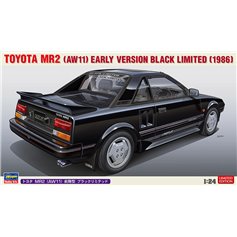 Hasegawa 1:24 Toyota MR2 (AW11) - EARLY VERSION BLACK LIMITED 1986 - LIMITED EDITION 