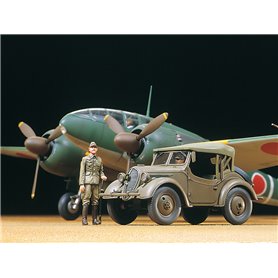 Tamiya 25217 1/48 Mitsubishi Ki-46 III Type 100 & 4x4 Light Vehicle Kurogane Set