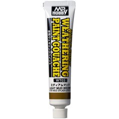 Mr.Hobby WT-03 Water-Based Weathering Paint Gouache Light Mud Brown