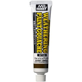 Mr.Hobby WT-06 Water-Based Weathering Paint Gouache Burnt Amber