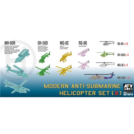 AFV Club SE70010 Modern Anti-Submarine Helicopter Set (B)