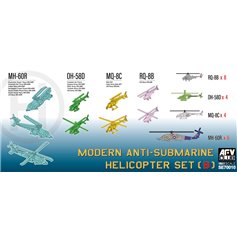 AFV Club 1:700 MODERN ANTI-SUBMARINE HELICOPTER SET B