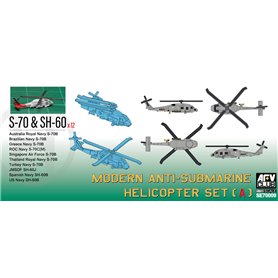 AFV Club SE70009 Modern Anti-Submarine Helicopter Set (A) S-70 & SH-70 x 12