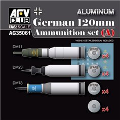 AFV Club 1:35 Zestaw amunicji GERMAN 120MM AMUNITION SET A