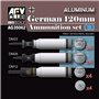 AFV Club AG35062 German 120 mm Ammunition set (B) - Aluminum