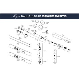 Aerograf HARDER & STEENBECK Kyiv Infinity Dark 2w1 0,2mm + 0,4mm