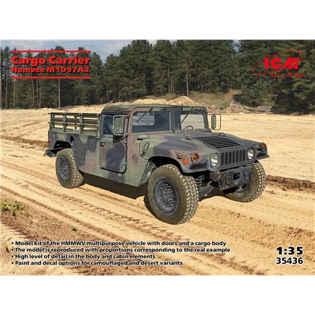 ICM 35436 Cargo Carrier Humvee M1097A2