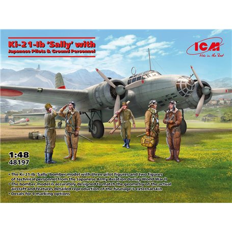 ICM 48197 Ki-21-Ib 'Sally' with Japanese Pilots & Ground Personnel