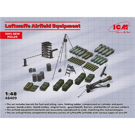 ICM 48409 Luftwaffe Airfield Equipment