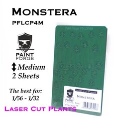 Paint Forge PFLCP4M LASER CUT PLANTS - Monstera 4M