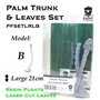  "Paint Forge PFSETLRLB Laser Cut + Resin Plants Palm Set Leaves + Trunk B, size L" 46