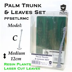  "Paint Forge PFSETLRMC Laser Cut + Resin Plants Palm Set Leaves + Trunk C, size M" 29