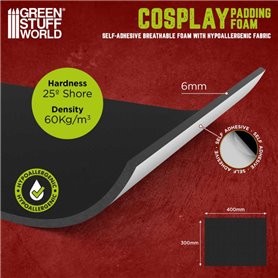 Pianka Cosplay samoprzylepna pokryta tkaniną (Hipoalergiczna) 300mmx400mm 6mm