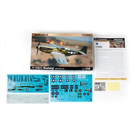 Eduard 1:48 North American P-51B/C Mustang - W/DORSAL FIN - ProfiPACK edition