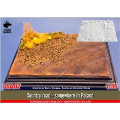 Toro 1:35 Podstawka COUNTRY ROAD - SOMEWHERE IN POLAND - RESIN BASE