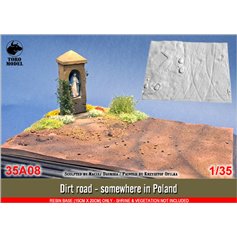 Toro 1:35 Podstawka DIRT ROAD - SOMEWHERE IN POLAND - RESIN BASE