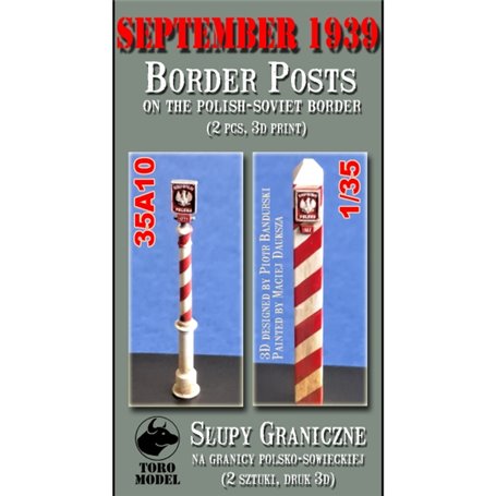 Toro 35A10 September 1939 Border Posts on The Polish-Soviet Border (2 pcs, 3D Print)