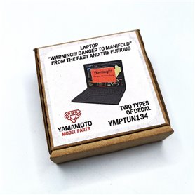 Yamamoto YMPTUN134 Laptop "Warning!!! Danger to Manifold" from The Fast and The Furious