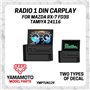 Yamamoto YMPTUN129 Radio 1 Din Carplay for Mazda RX-7 FD3S Tamiya