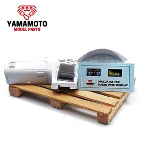 Yamamoto YMPTUN129 Radio 1 Din Carplay for Mazda RX-7 FD3S Tamiya